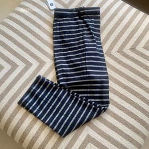 Gap slim ankle stretch navy/grey striped pants